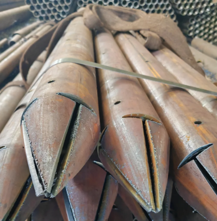 黄浦出尖打孔加工无缝注浆钢花管注浆管厂家
